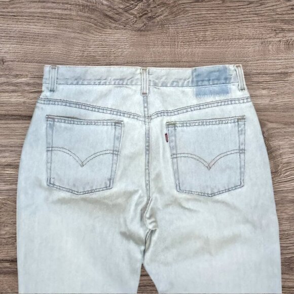 LEVI'S 2001 Vintage 505 Lower Rise Straight Leg Light Wash Y2K Made USA 10 MIS L - Picture 4 of 4